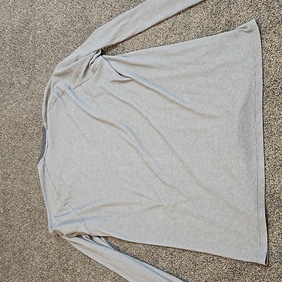 Patagonia Men's Base Layer Light Gray Long Sleeve Tee Top Sz XL - Picture 6 of 7